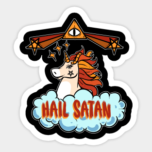 Unicorn Hail - For the dark side Sticker